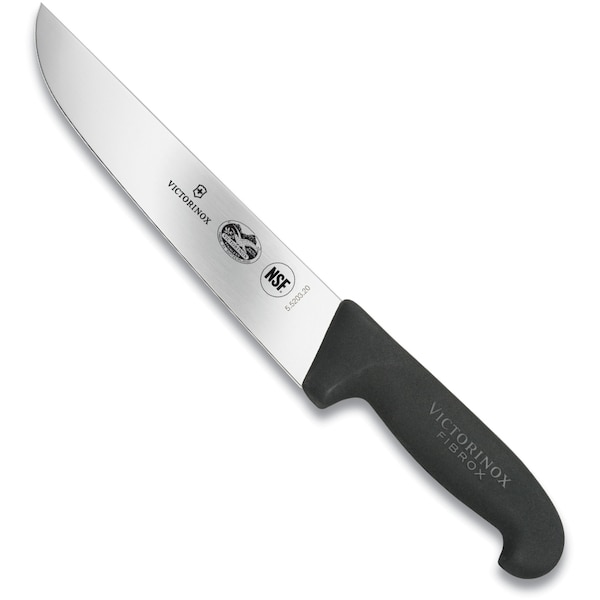 Swiss Army Brands 40652 Kitchen Fibrox Pro Black Slicing - Straight, 8In Churrasco Blade, 10.5In Width At Handle VIC-5.5203.20 - main
